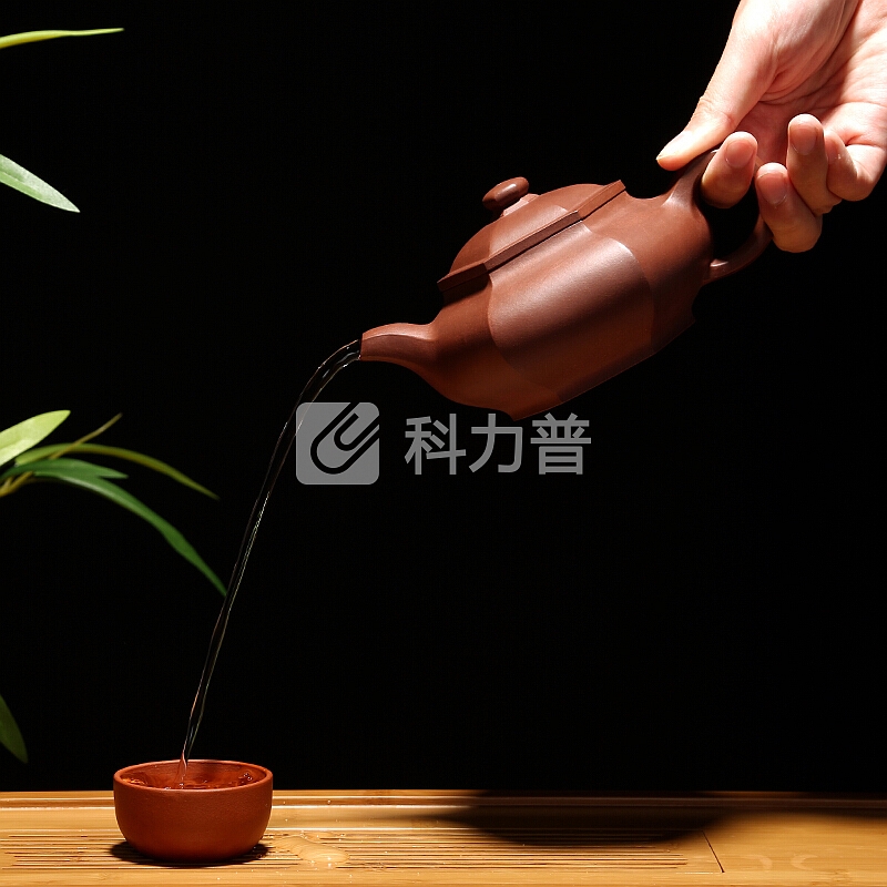 千寿堂 千寿堂 紫砂壶茶壶原矿手工茶具泡茶壶 收藏证书凌小明六方壶260ml