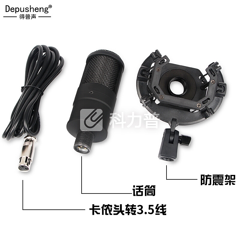 depusheng 得普声I10专业手机电脑声卡套装抖音吃鸡全民K歌快手直播外置声卡K歌麦克风设备 I10豪华声卡套装