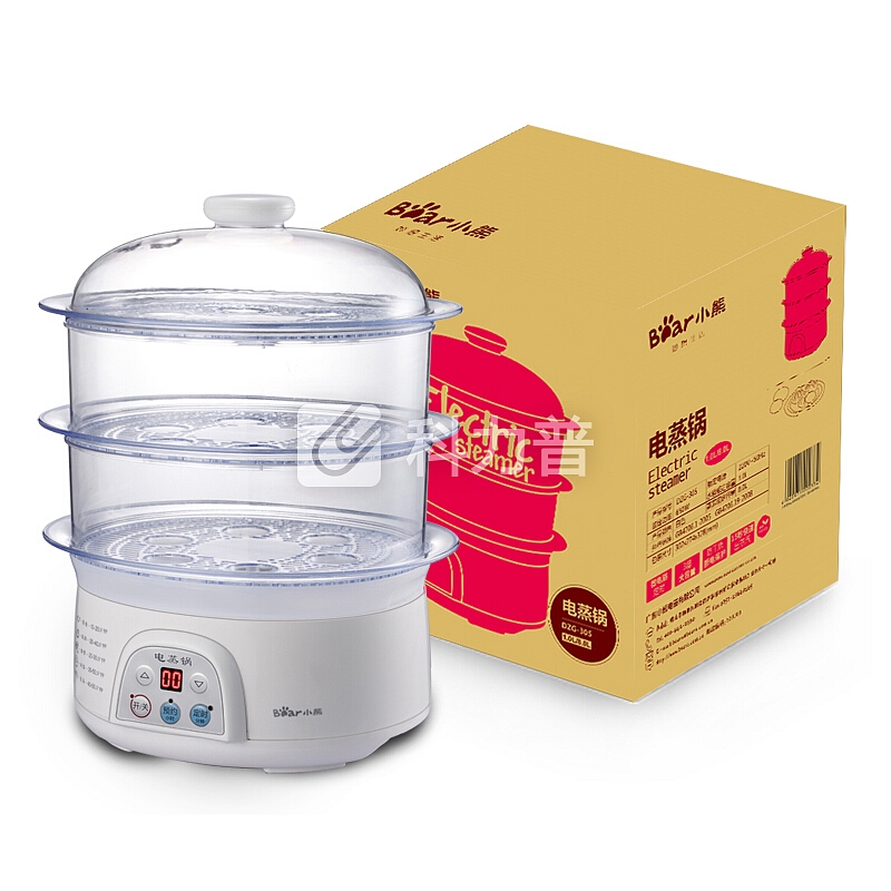 小熊 Bear 小熊（Bear）电蒸锅小家用多功能预约定时三层大容量多层蒸笼DZG-305 8L