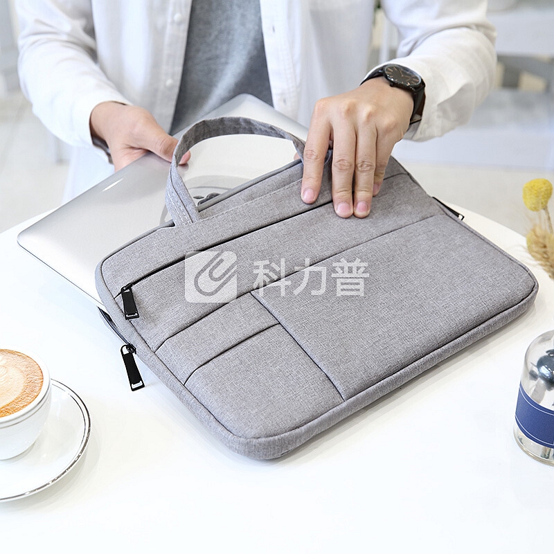 第九城V.NINE 苹果戴尔华硕电脑包手提13.3英寸笔记本保护套男女电脑内胆包 VD8BV10950J 灰色