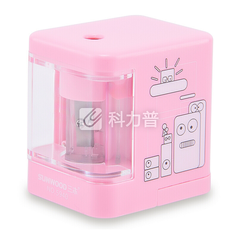 三木(SUNWOOD)5940 学生自动/电动卷笔刀 削笔机 蓝色