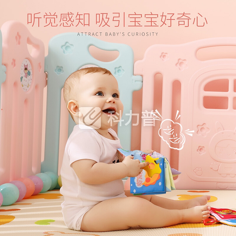 澳乐 宝宝布书 6-12岁宝宝婴儿撕不烂玩具布书 0-3儿童早教玩具书 宝宝布书6件套