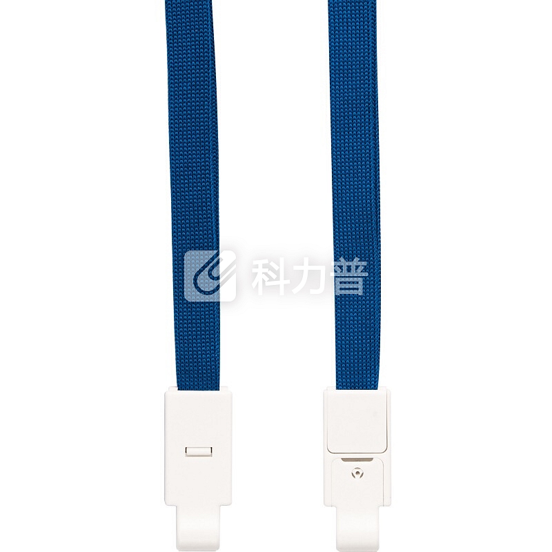 优和(UHOO) 6732 高档商务款中空棉证件卡套挂绳 干爽透气 强韧耐磨 深蓝 6根/包 工作证 员工牌 胸卡 吊绳
