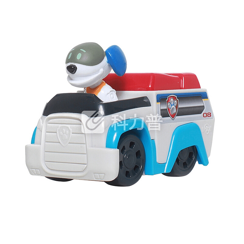 汪汪队立大功(PAW PATROL)狗狗巡逻队全套模型车 儿童男女孩玩具车套装 救援赛车系列-消防救护车+毛毛