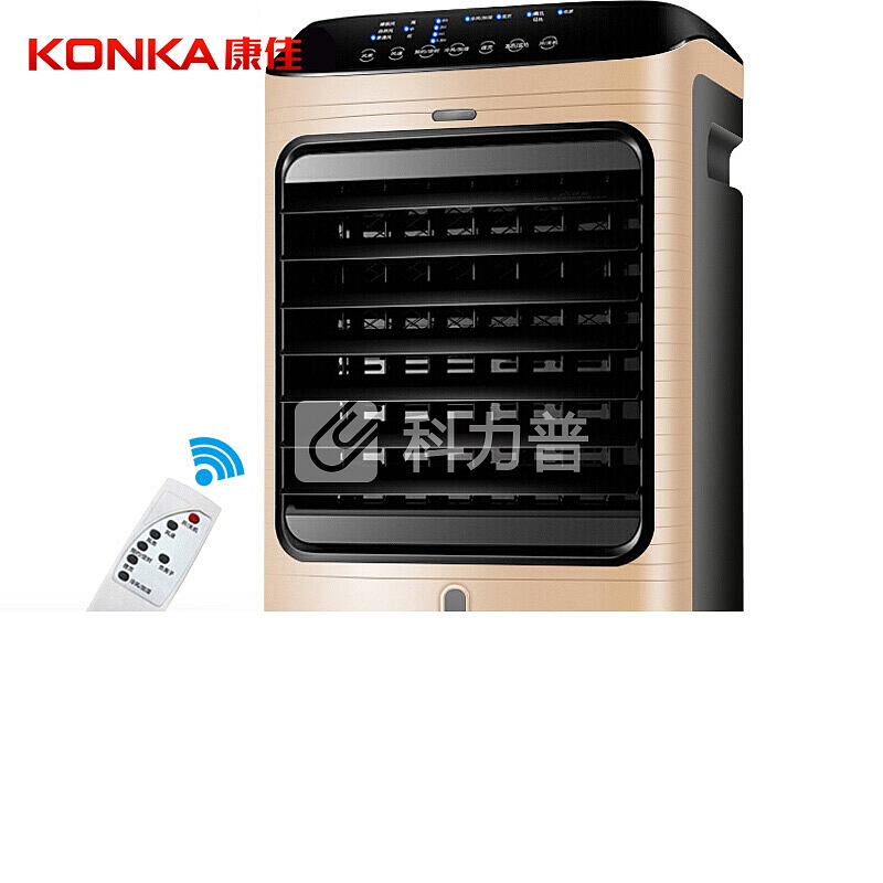 康佳(KONKA)遥控冷暖两用空调扇/移动制冷风扇/水冷空调扇/冷风机/电风扇/取暖器 KH-LNS1603Y-D金色