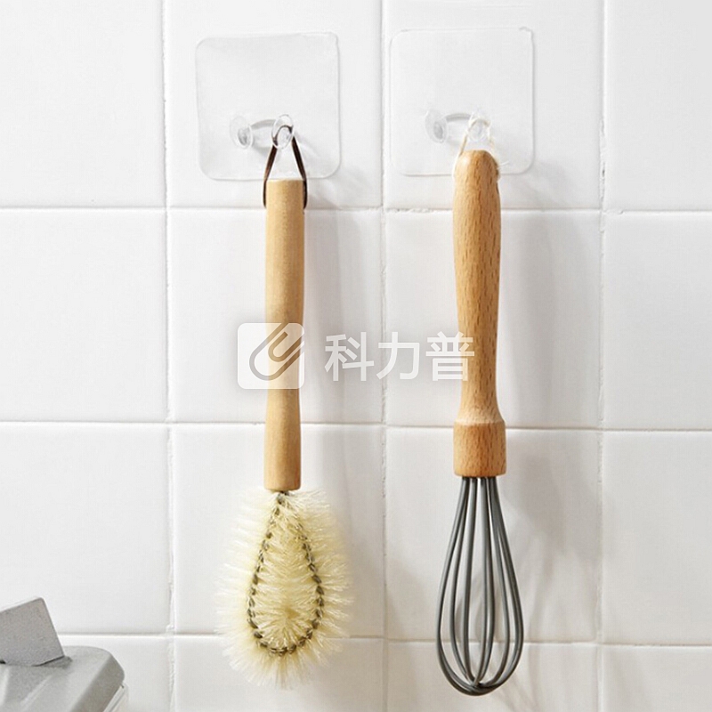 HOUYA HOUYA好雅 10只装 塑料插头挂钩 透明电源挂勾 粘胶收纳 厨房卫生间浴室 免钉粘钩电线插头粘贴支架挂钩