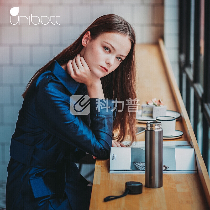 【全场五折】不锈钢保温杯茶杯商务简约创意水杯旋转盖轻量杯便携旅行户外直身杯 闪耀 钛金灰 钛金灰 330ML