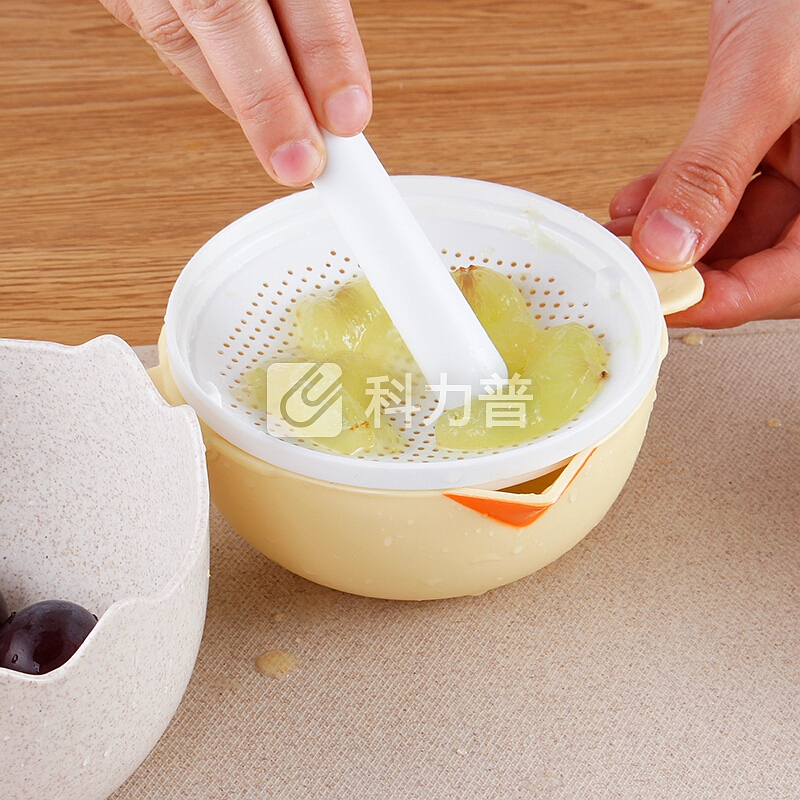 爱思得(Arsto)手动榨汁机婴儿辅食研磨器多功能柠檬橙汁榨汁杯6件套装