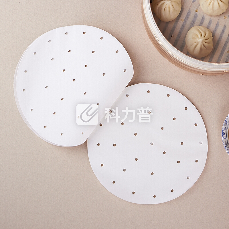 厨美圆形28CM蒸笼纸 包子馒头点心垫纸 烘焙纸不粘笼屉纸 100张