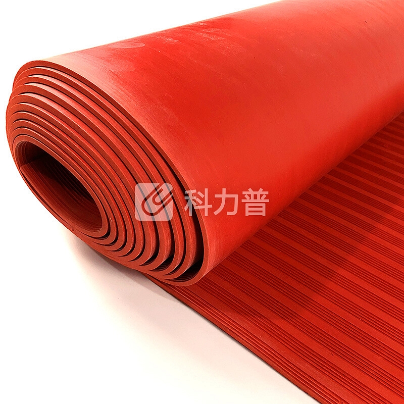 爱柯部落 耐高压5000v 绝缘垫 橡胶垫 配电房用绝缘 耐磨 耐压 防滑 红色 1mx10mx3mm