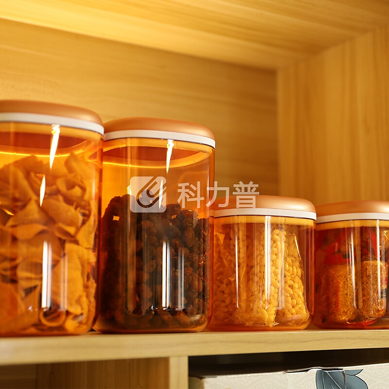 特百惠 特百惠（Tupperware）流云璃彩多用密封罐 透明密封储物家用收纳罐子 礼盒4件套