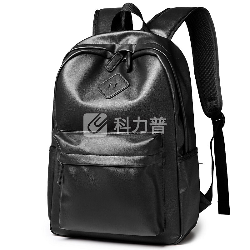 第九城V.NINE 双肩背包男士大容量15.6英寸电脑包韩版潮流大中学休闲书包 VD7BV32944J 黑色