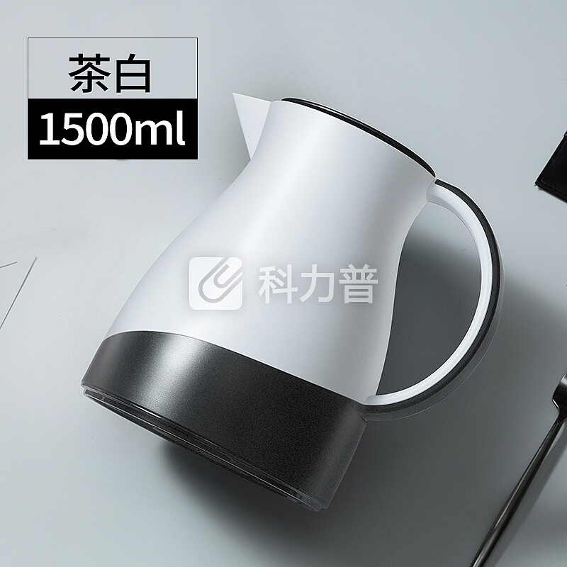 物生物(RELEA)保温壶 1500ML 欧式保温水壶保温瓶家用大容量热水瓶暖壶开水壶暖水瓶 玄境茶白