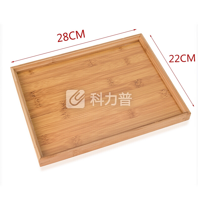 柯锐迩 长方形竹木托盘竹制茶盘日式托盘 居家酒店简约茶具水杯酒水托盘