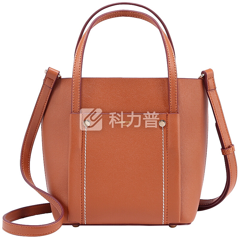 toutou TOUTOU2019春夏新款韩版简约百搭单肩大包手提托特包大容量女士包包3978焦糖色