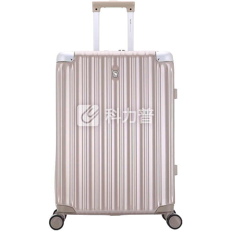 爱华仕(OIWAS) 商务旅行箱 20英寸 拉杆箱男万向飞机轮登机箱 女行李箱 6390 香槟色