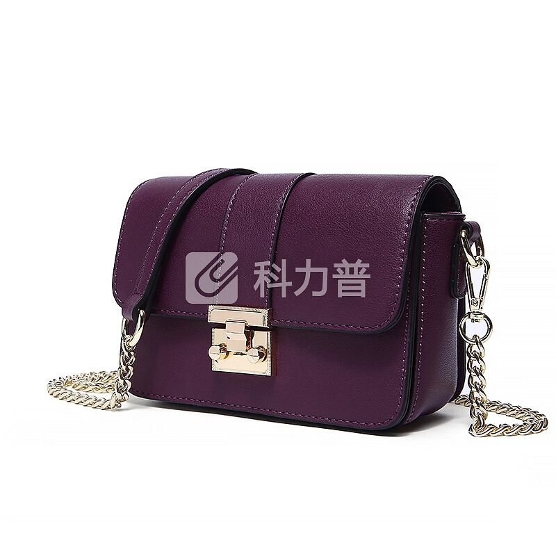 菲萝迪Ferducci 斜挎包ins超火仙女小包 百搭小清新潮包 韩版单肩斜跨女包包6016嫣紫色