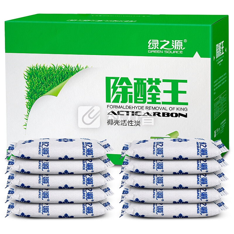 绿之源 2800g除醛王椰壳活性炭 新房装修家具汽车用去除甲醛异味活性炭包