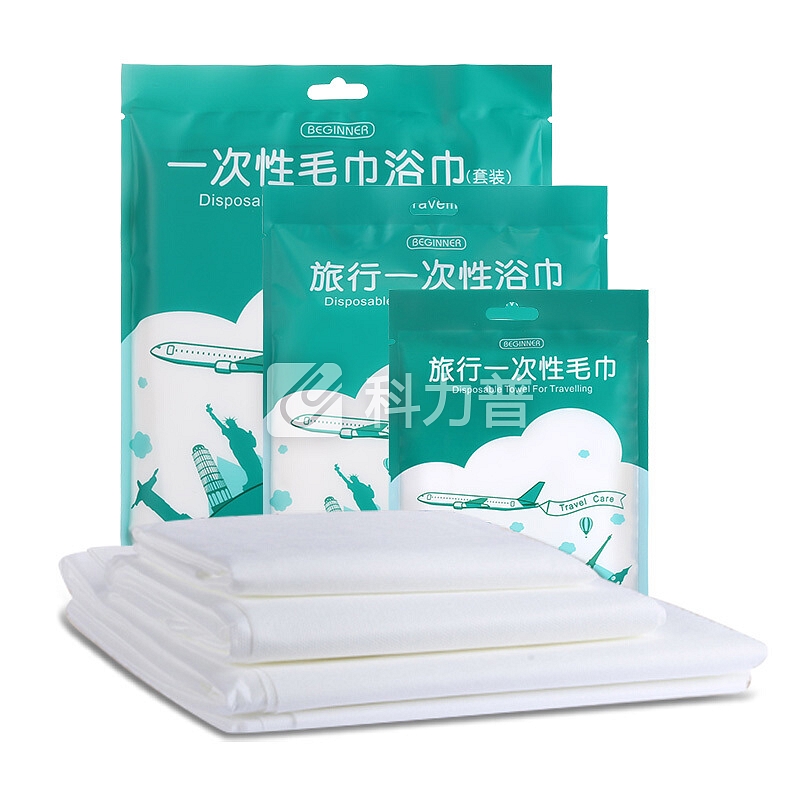 耶洛谜(yeluomi)旅行一次性浴巾 水刺无纺布浴巾 便携速干酒店宾馆非压缩浴巾(65*140cm) YM1Y1 白色