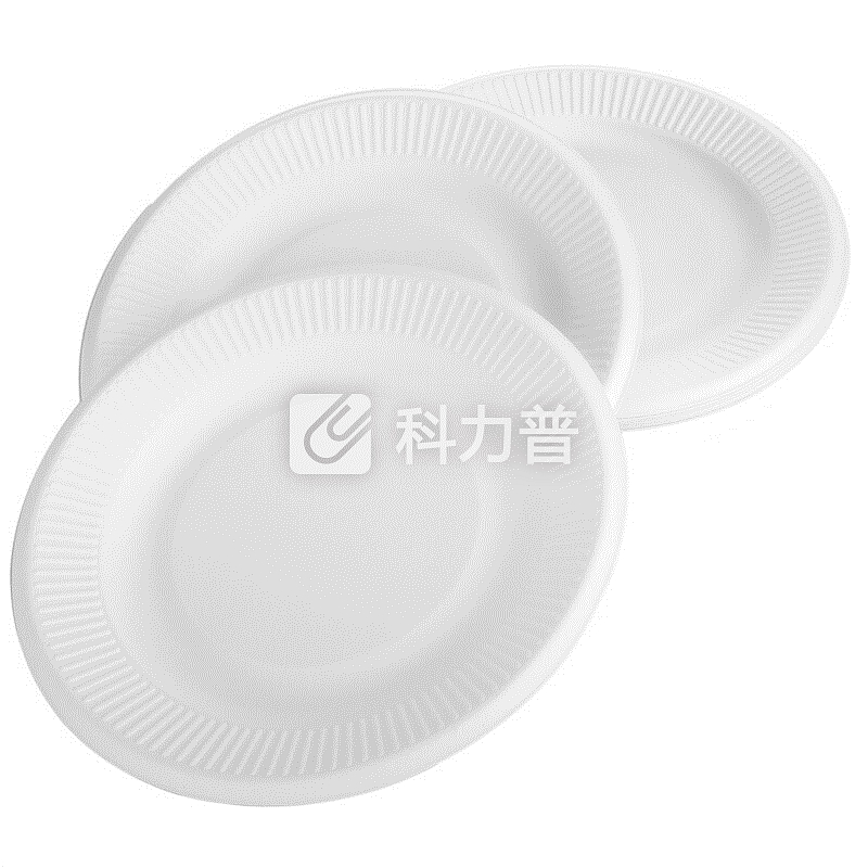 宜洁 宜洁 一次性餐碟户外烧烤可降解纸盘7寸圆盘10只/袋Y-9722