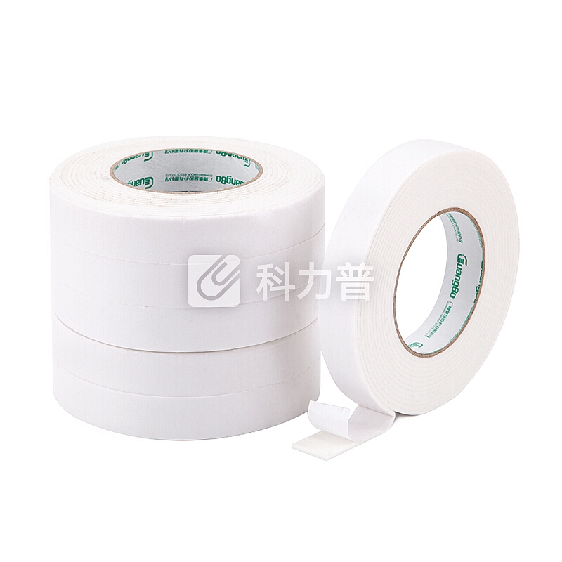 广博(GuangBo)6卷装24mm*5y双面海绵胶带泡沫泡棉胶布办公文具HM-10