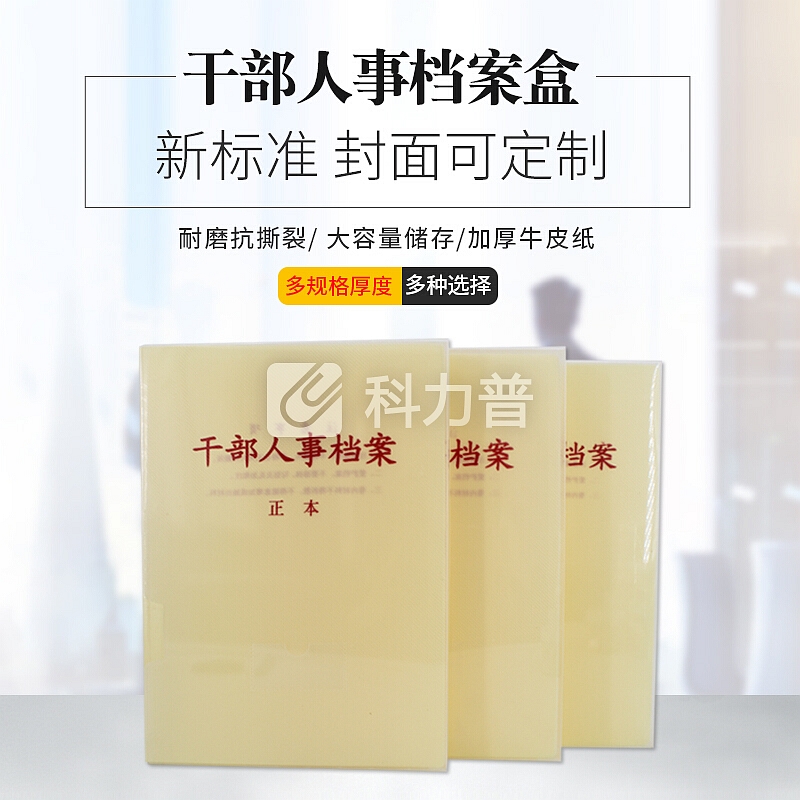信发(TRNFA)干部人事档案盒(10个装) 3.5cm A4新标准人事档案夹 PP塑料人事档案盒