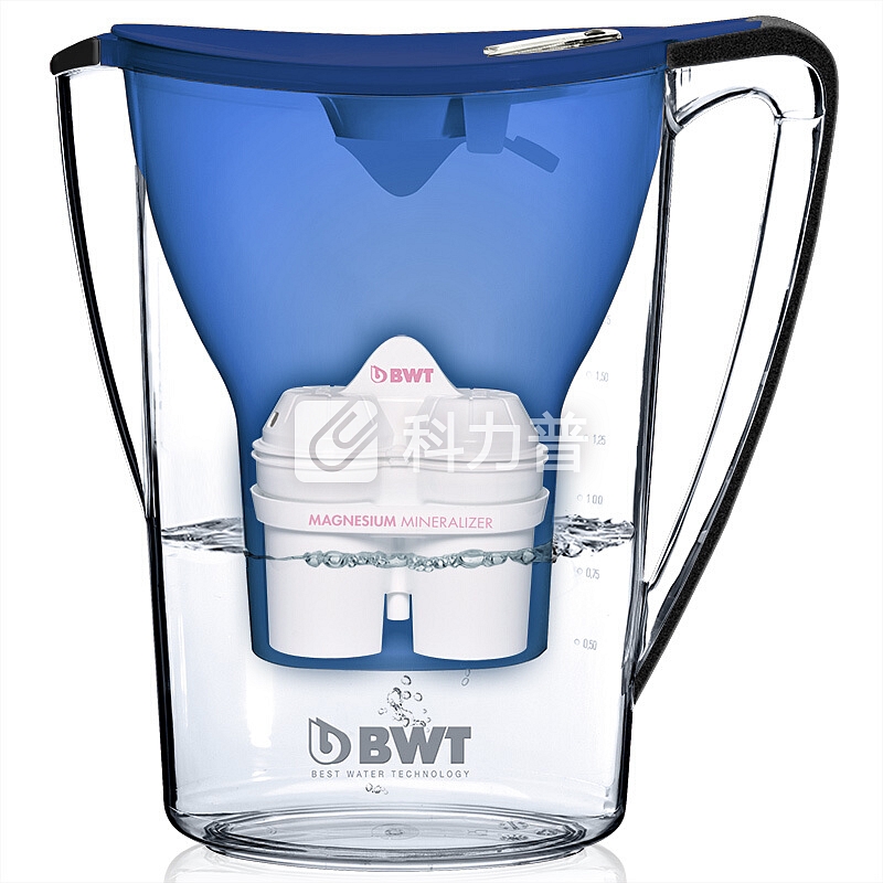 倍世(BWT)德国原装进口 过滤净水器 家用滤水壶 净水壶 Penguin2.7L深海蓝