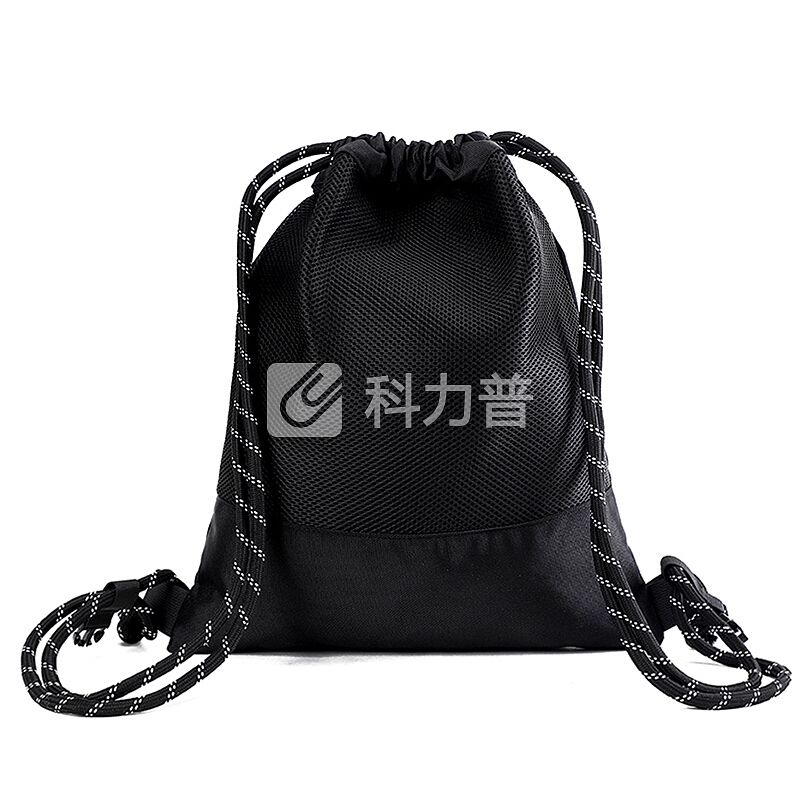 天逸TINYAT 天逸 TINYAT 轻便旅游背包抽绳束口袋双肩包户外运动健身包男学生书包休闲运动包T118黑色