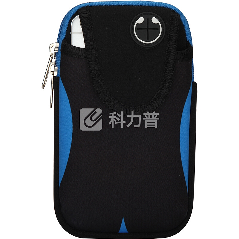 KOOLIFE 运动手机臂包保护套/带 男女户外跑步骑车旅行大容量臂袋通用苹果/三星/小米/华为等手机腕包-蓝色