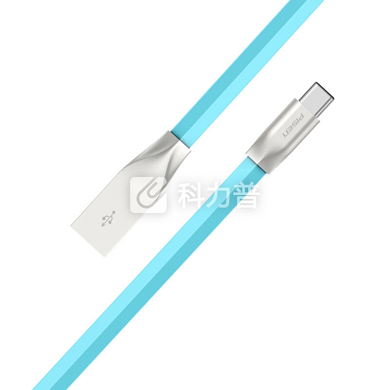 品胜(PISEN)锌合金Type-C数据线 USB-C充电器线 1.5米湖水蓝 适用于华为P10/小米5S/魅族pro5/乐视