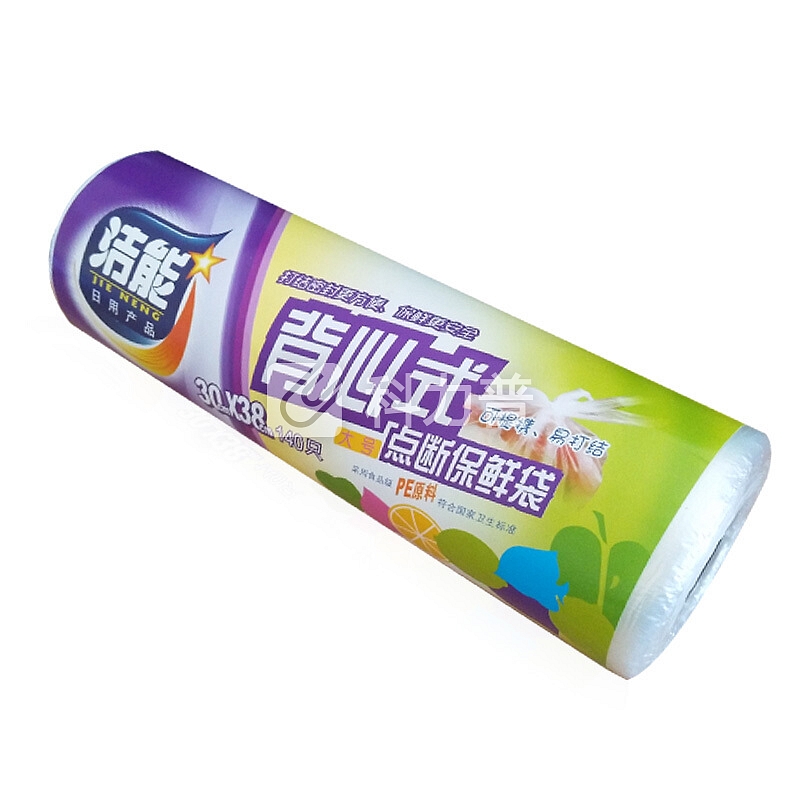 洁能 洁能 背心式大号点断保鲜袋30cm*38cm 140只 7201