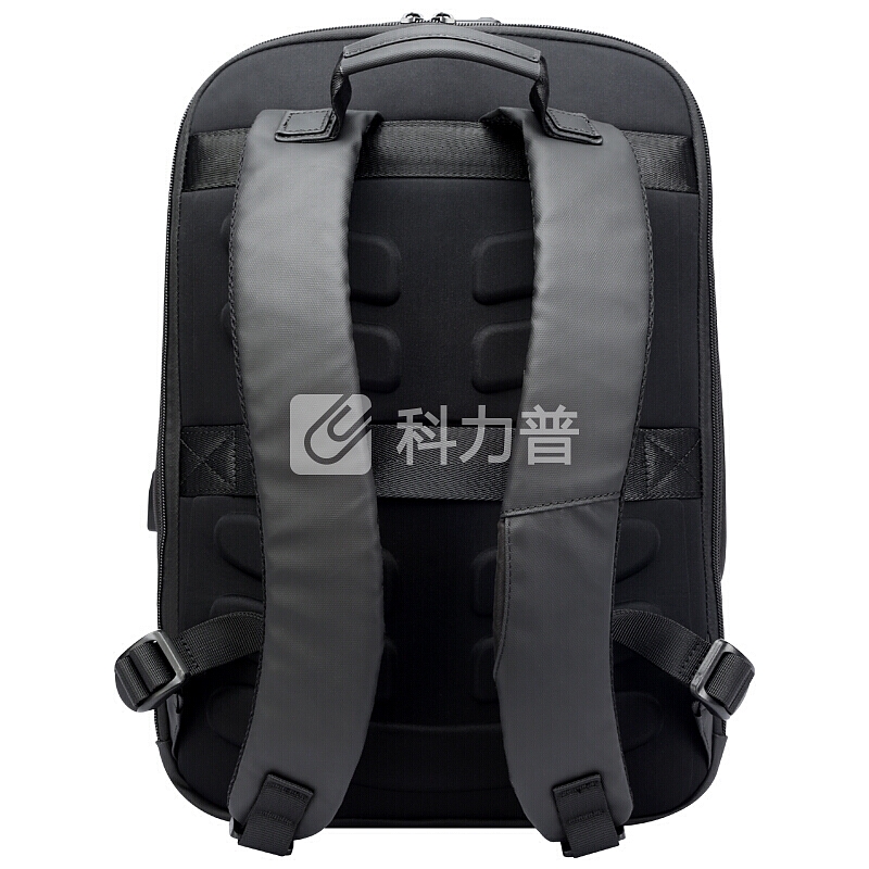 博牌Bopai双肩包男 大容量电脑包 商务背包usb充电 防盗海关锁 韩版帆布旅行包休闲 黑色751-006271