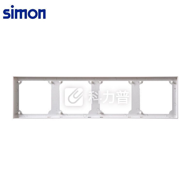 西蒙(SIMON) 开关插座面板边框 E6系列 四位边框 86型面板 象牙白色 720640