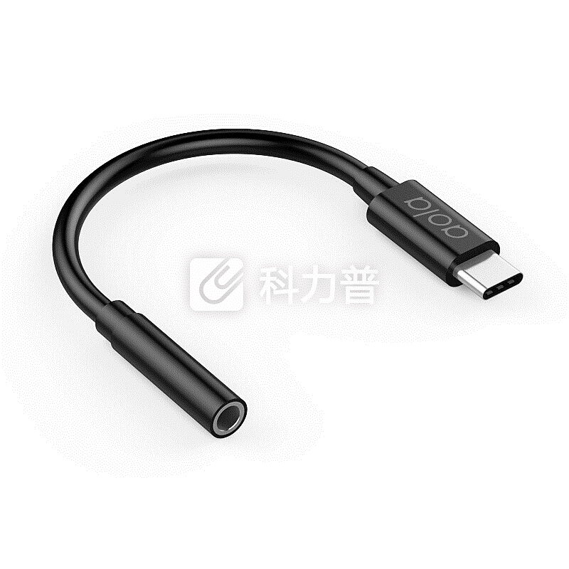 澳浪(aola) Type-C耳机转接头3.5mm耳机音频线手机通话听歌二合一转换器小米8/8SE/华为P20Pro手机线 钢琴黑