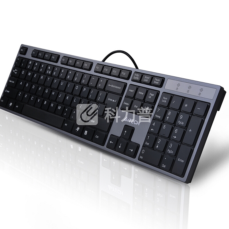 双飞燕 A4TECH 双飞燕（A4TECH) WK-300 有线键盘 电脑键盘 笔记本键盘 超薄键盘