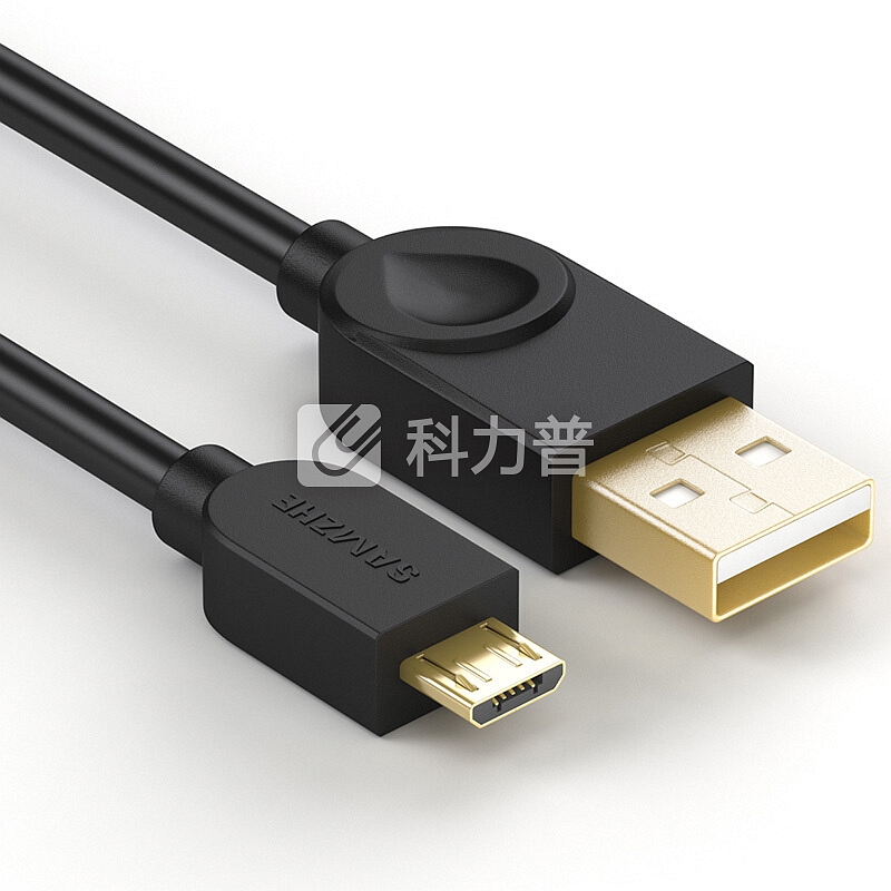 山泽 安卓数据线 手机充电线 2A快充Micro USB充电器线 支持华为小米vivo/oppo红米三星魅族 1.5米 黑色