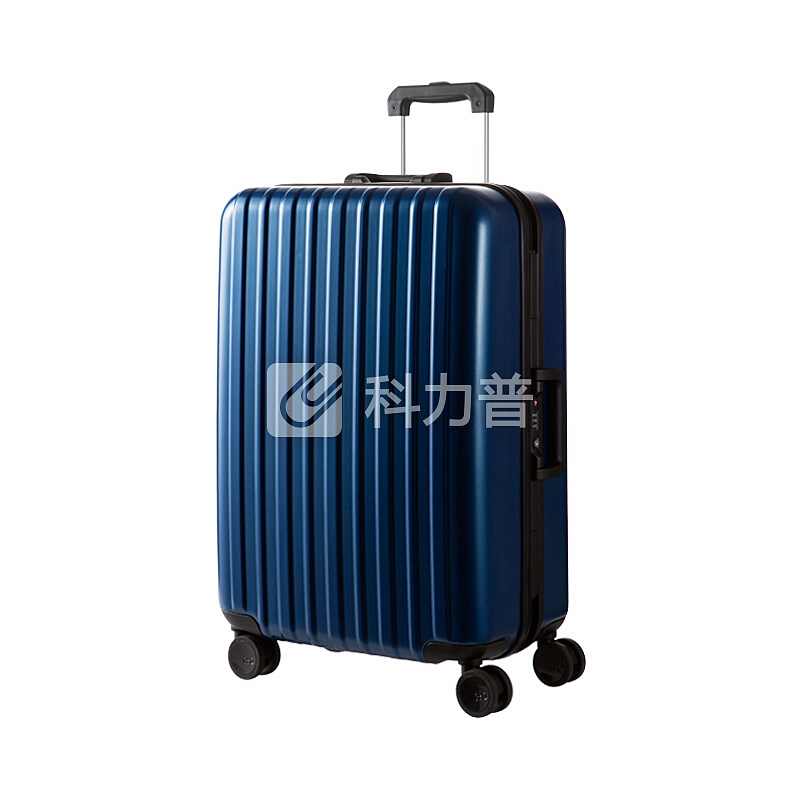 ITO 拉杆箱25英寸旅行箱 大容量行李箱时尚静音万向轮男女密码箱包 CLASSIC 蓝色磨砂