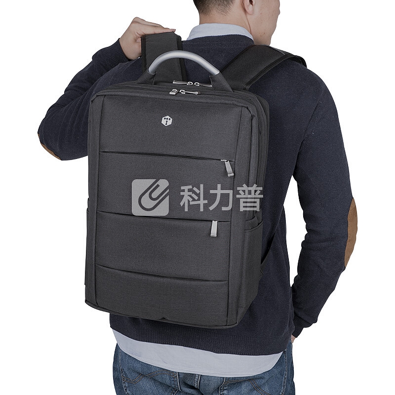 泰若（Taero）双肩背包 防水面料通用商务休闲双肩包笔记本电脑包 15.6英寸 9905 黑色