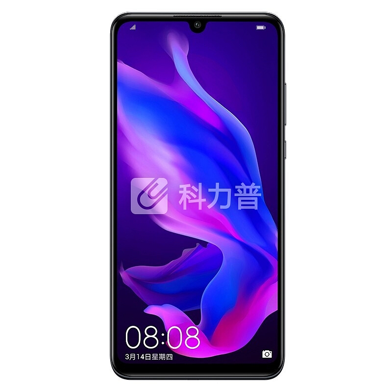 华为nova4e 新品手机 Al超广角三摄 智慧美拍 幻夜黑(4G+128G) 全网通版