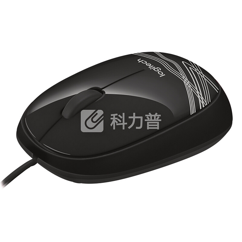 罗技(Logitech)M105有线USB鼠标 家用办公电脑笔记本通用 时尚多彩 炫酷黑