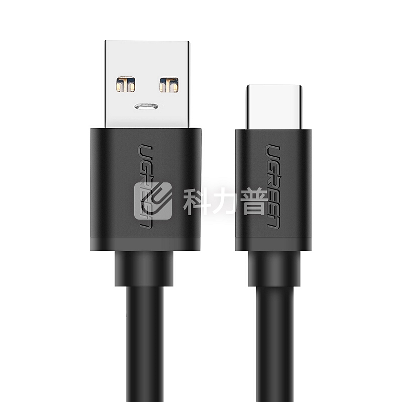 绿联 UGREEN 绿联 Type-C数据线 USB-C3.0快充手机充电线安卓转接头充电器电源线支持华为P20/Mate20荣耀小米8 1米20882黑