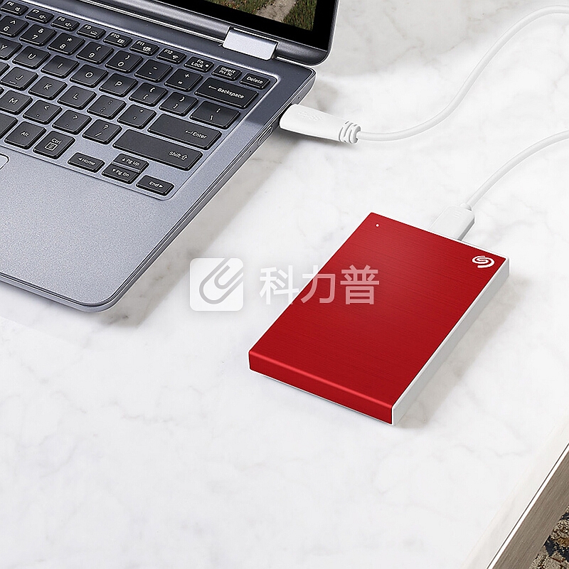 希捷(Seagate)1TB USB3.0 移动硬盘 Backup Plus 铭 2.5英寸 时尚金属拉丝表面 自动备份 轻薄便携 红