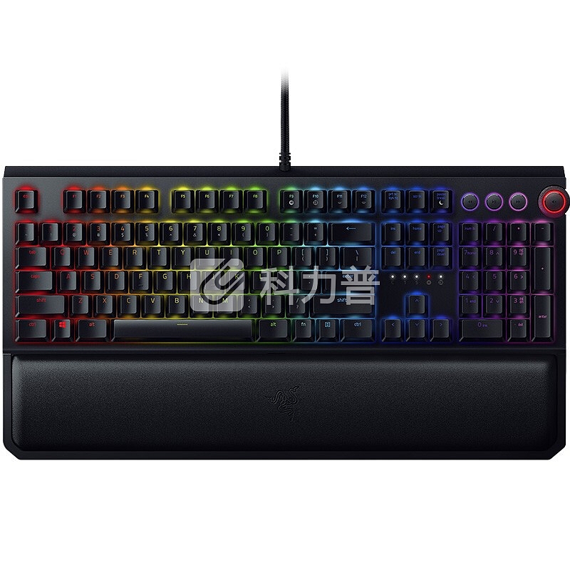 雷蛇(Razer)黑寡妇蜘蛛精英版RGB背光游戏机械键盘迅游7天加速卡套装 黑色(雷蛇键盘) 黑色-绿轴