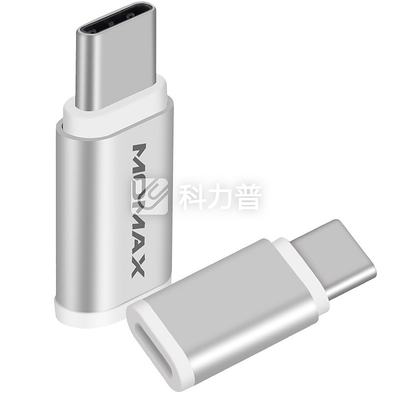 摩米士 摩米士MOMAX Type-C转接头安卓MicroUSB转Type-C转接头手机数据充电线转换头适用华为小米三星等 银色