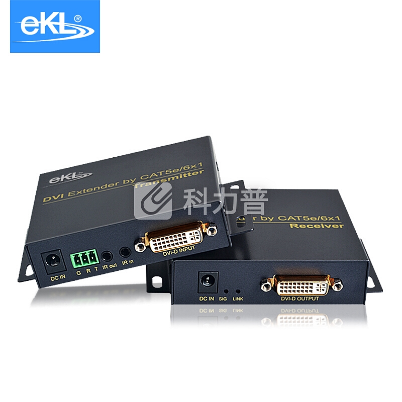 eKL DE70 DVI延长器70米 单网线dvi信号放大器转RJ45传输器