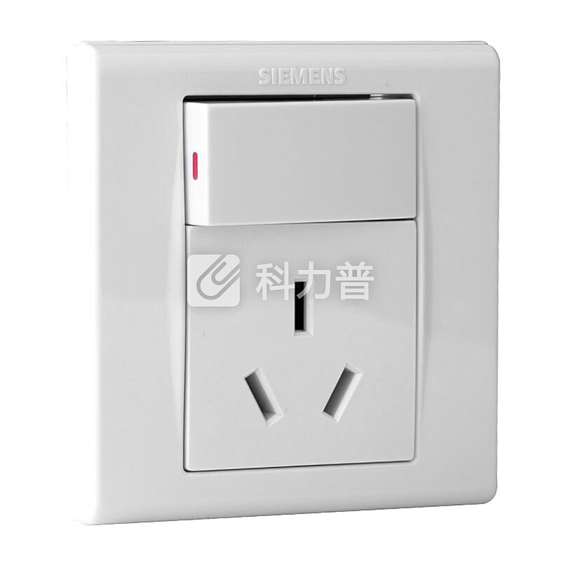 西门子(SIEMENS)开关插座 品宜系列 16A三孔带开关面板 空调热水器插座5UB06483NC01