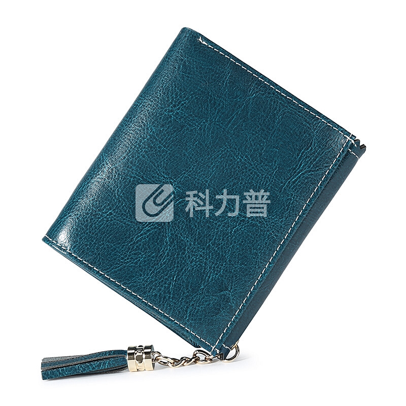 啄木鸟(TUCANO)女士钱包短款流苏吊坠钱夹复古手拿零钱包卡包 WAB2731A-89L0蓝色