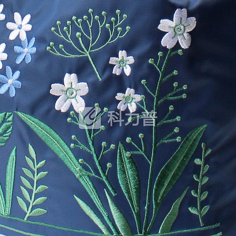 花间公主 花间公主 Without you刺绣斜挎双肩单肩牛津纺帆布尼龙女包1609TDX004蓝色