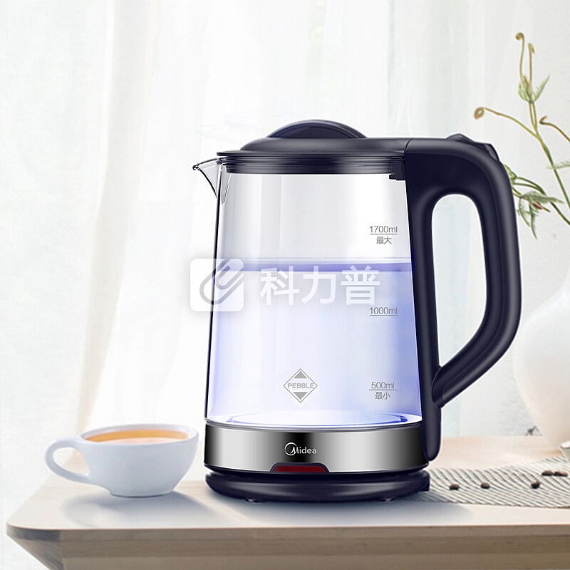 美的 Midea 美的（Midea）电水壶热水壶电热水壶玻璃水壶高硼硅玻璃电水壶烧水壶MK-GJ1702