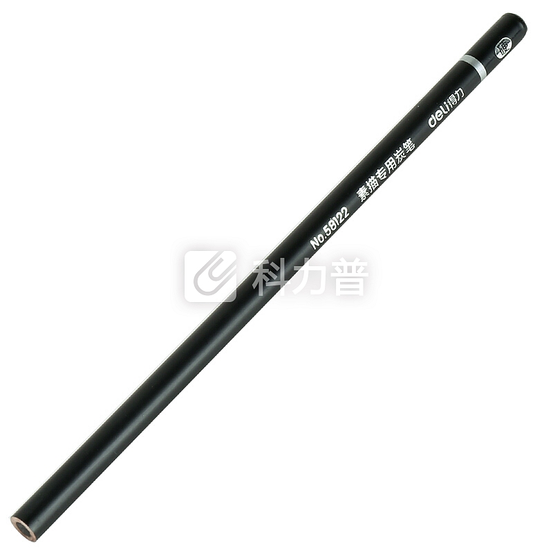 得力(deli)58120 美术素描炭笔 石墨铅笔 软款12支盒装
